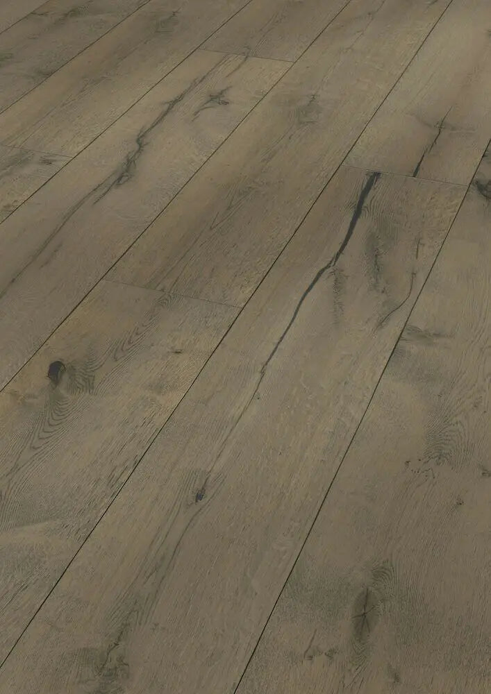 Saga Hardwood Stadt Rustik Grå Saga
