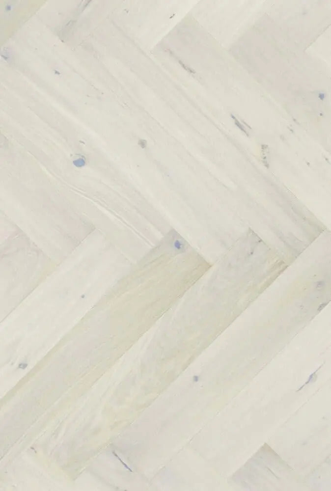 Saga Herringbone Parkett White Saga