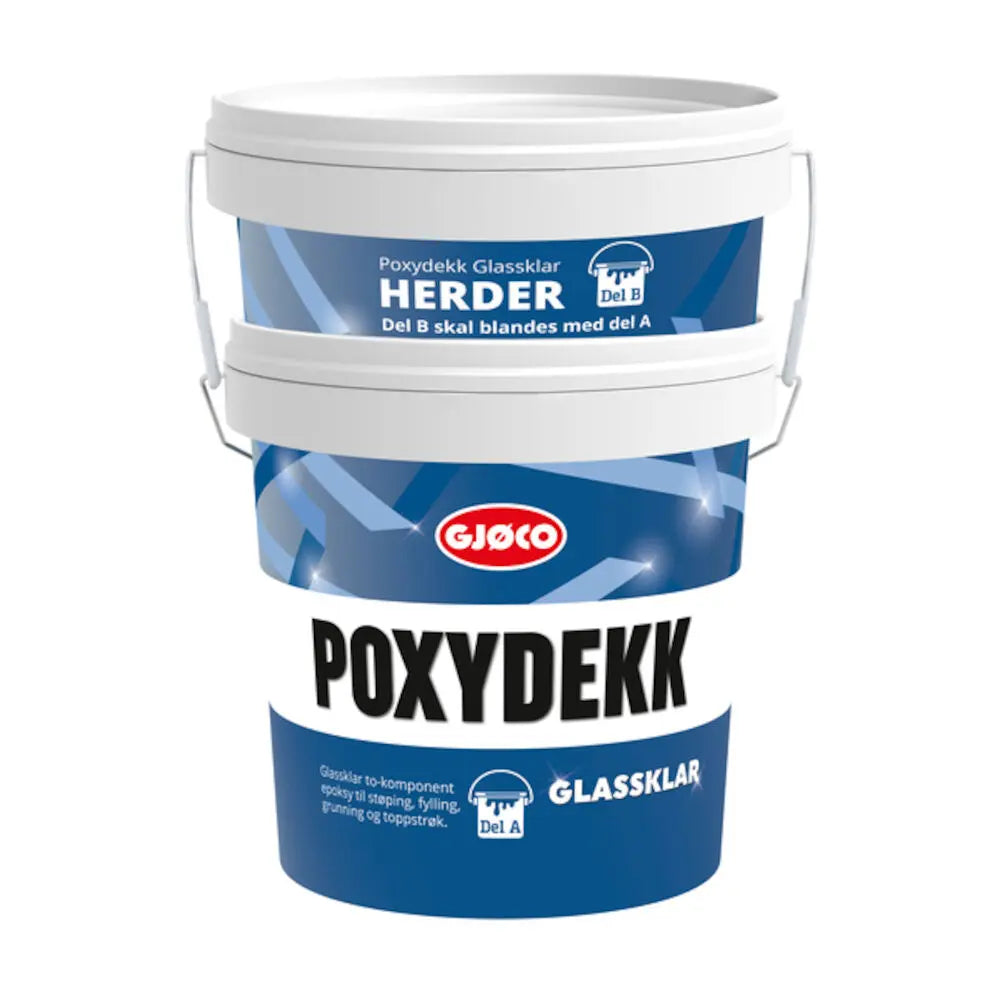 Gjøco Poxydekk Glassklar 3kg Gjøco